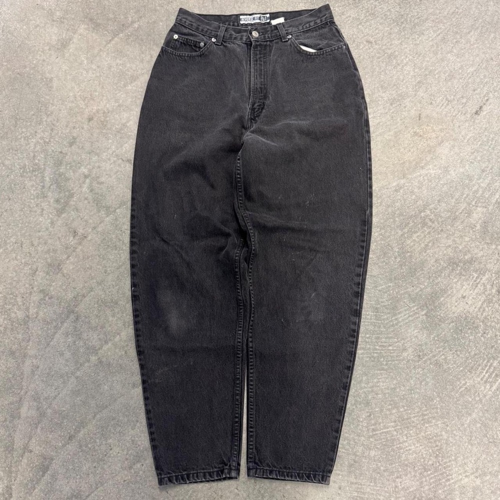 Vintage Gap Black Baggy Pants 100% Cotton 90's Retro Reverse Fit 29'